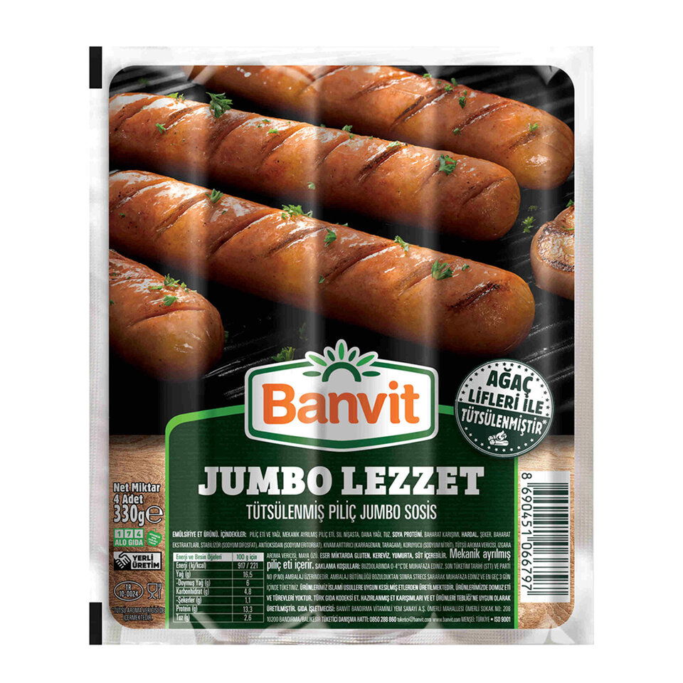 BANVİT   P. VAKUMLU SOSİS JUMBO 330 GR. //6679
